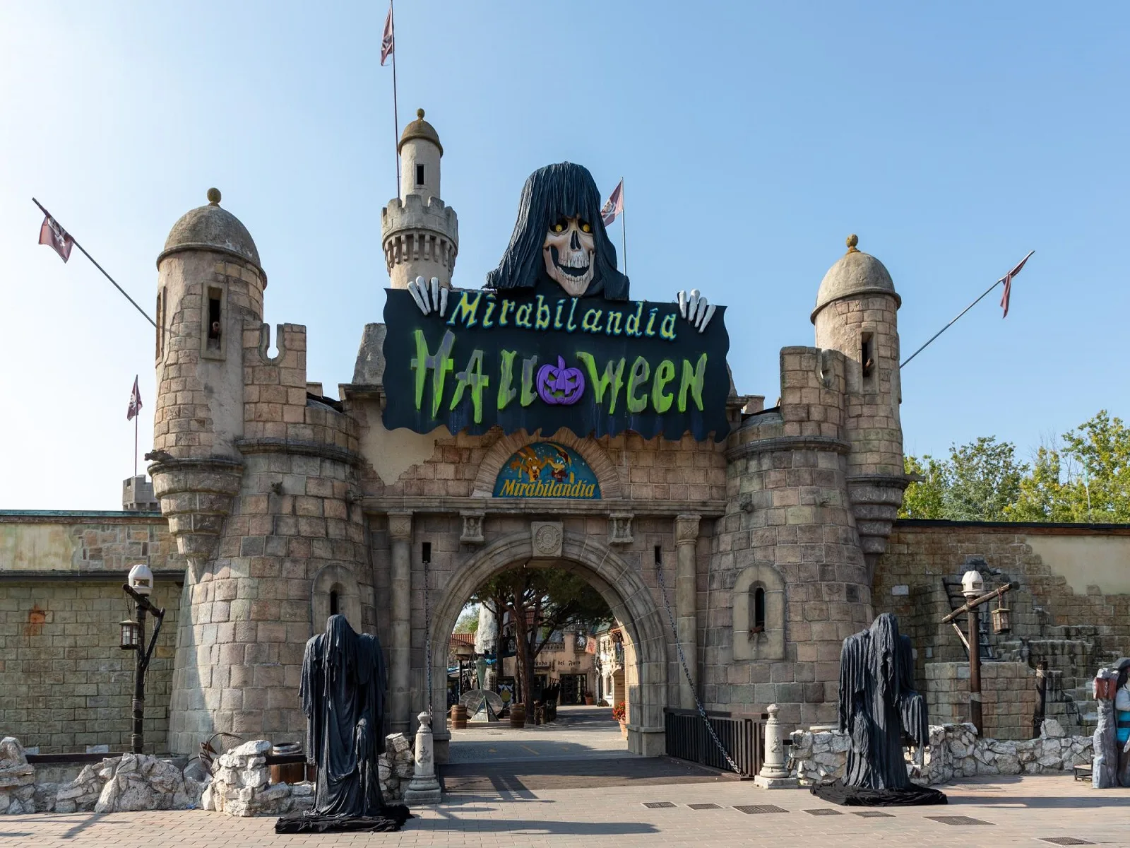 Mirabilandia amusement park roller coaster Italy