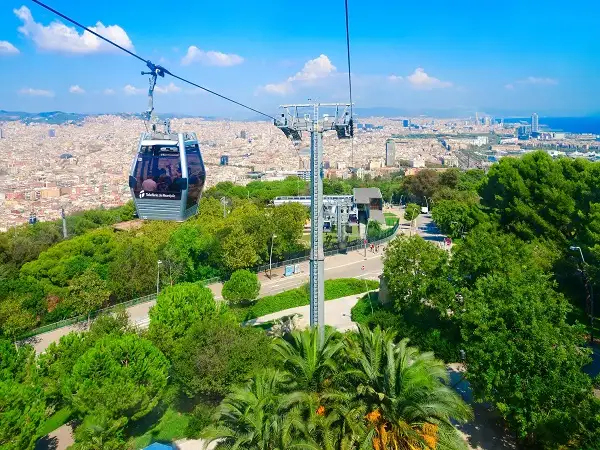 Montjuïc Cable Car gondola Barcelona