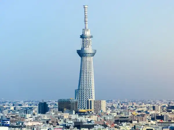 Tokyo Skytree tower panoramic skyline views
