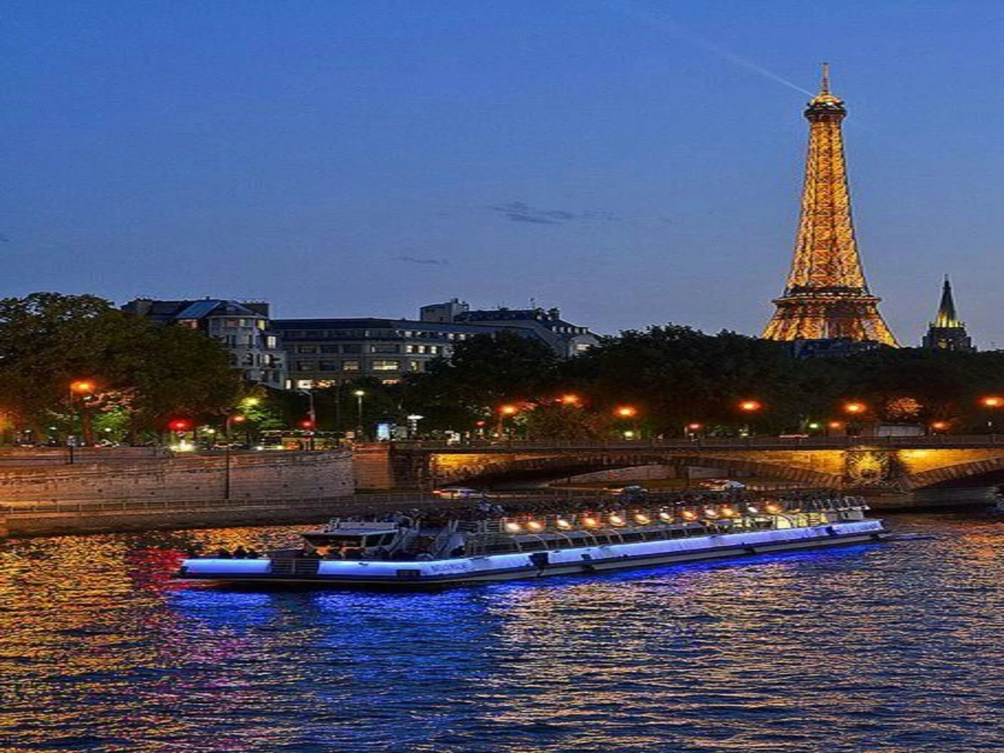 Seine River cruise Paris boat view