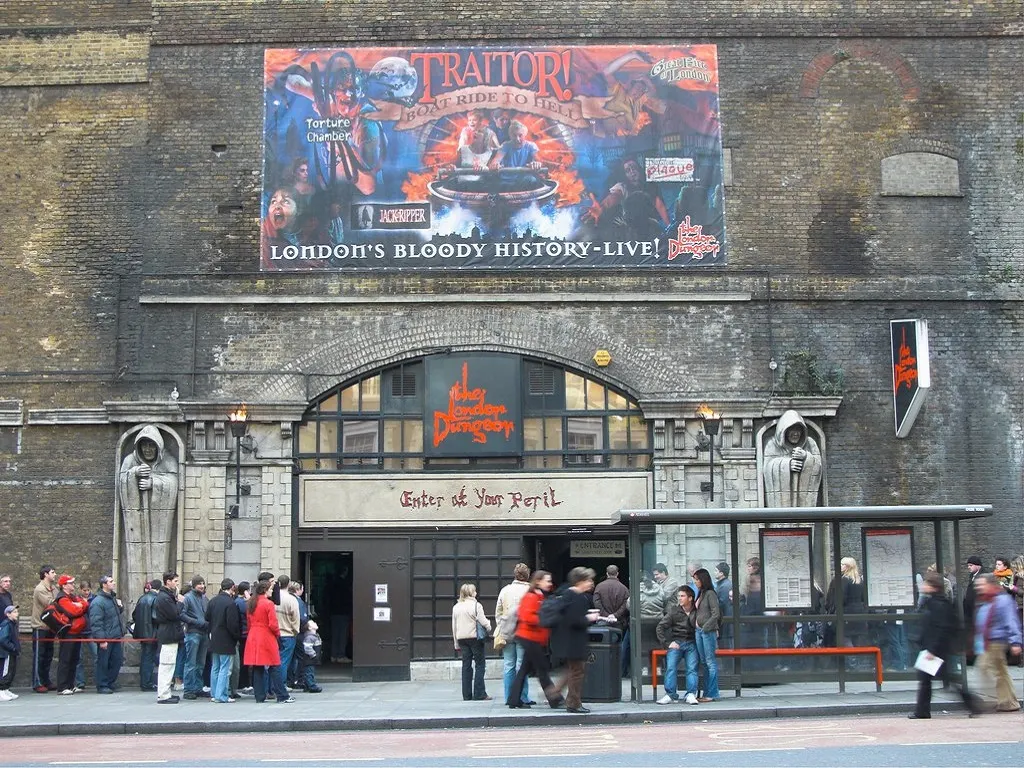 London Dungeon interactive history experience entrance South Bank